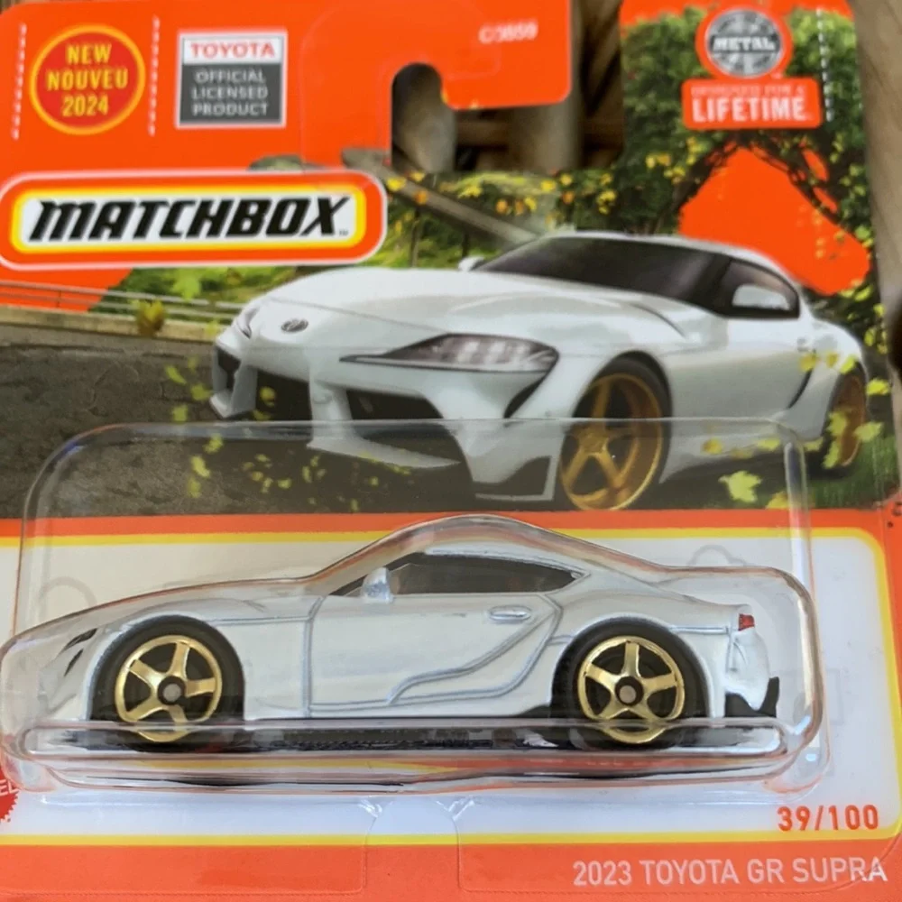 2023 Toyota GR Supra Matchbox White Sport Car 2024 New